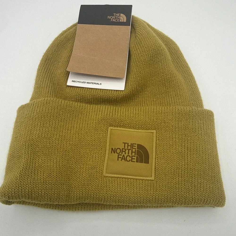 The North Face Beanie Big Box Beanie Amber Green One Size NWT